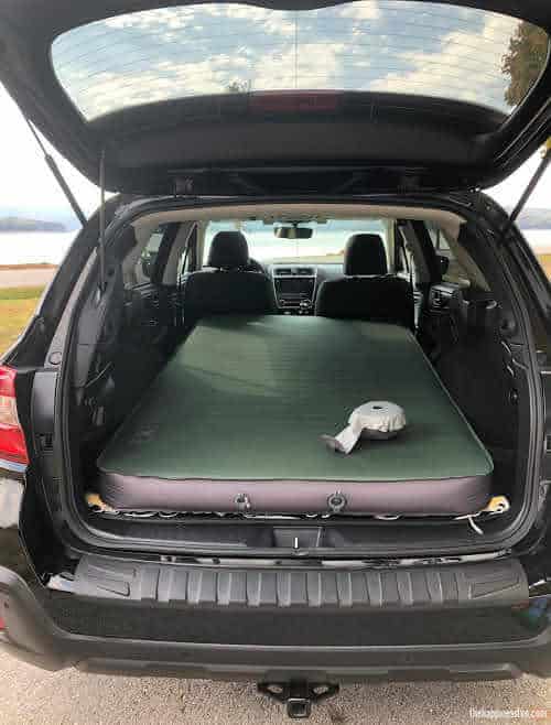 subaru car camping mattress