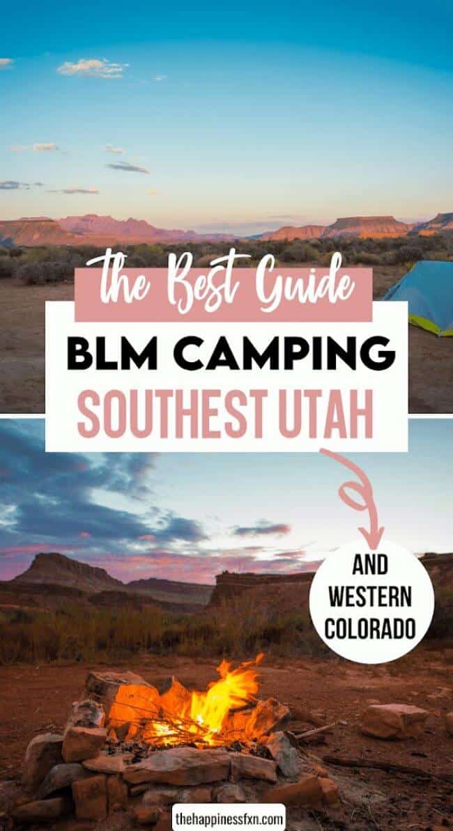 Dispersed Camping on BLM Land in Utah & Colorado How to Camp for Free