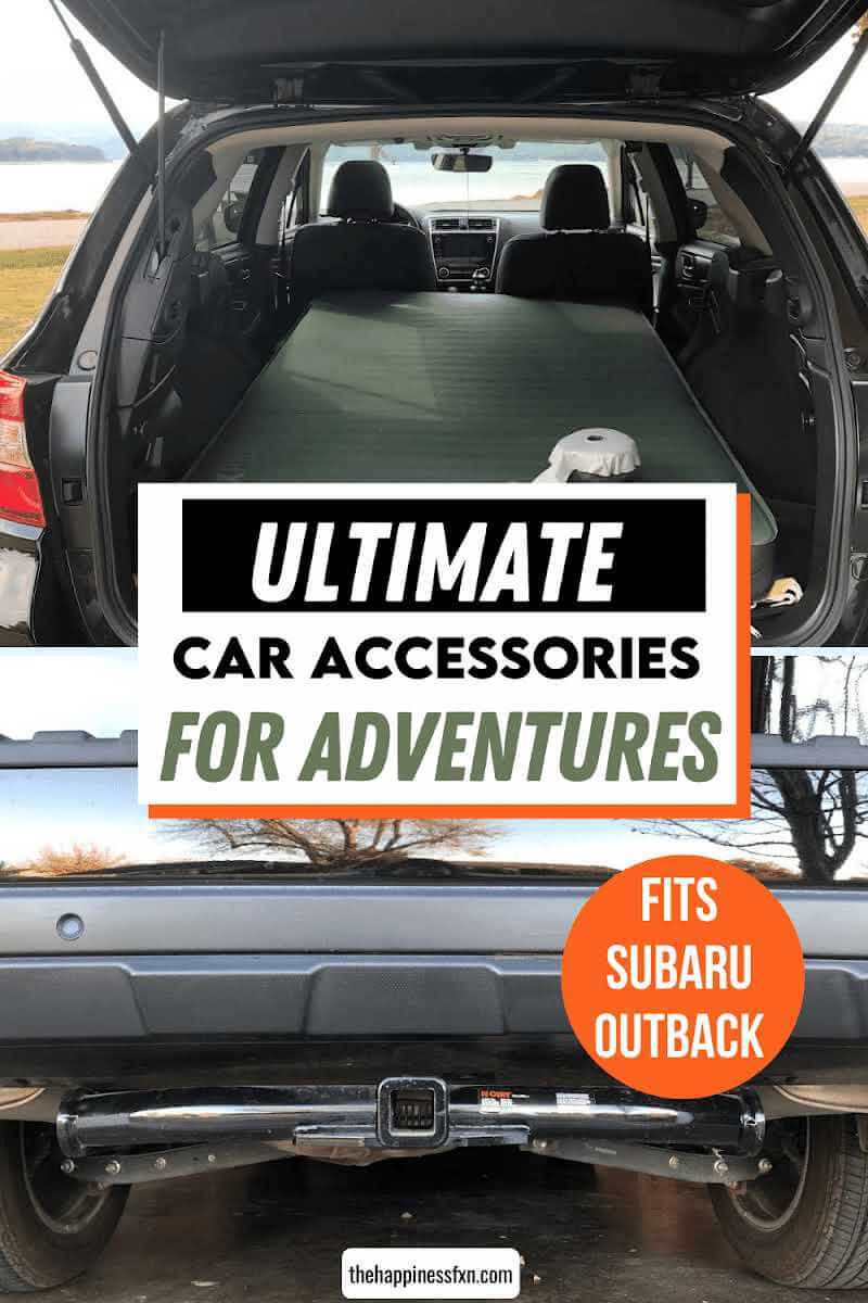 car accessories in subaru outback include best car camping mattress and curt hitch