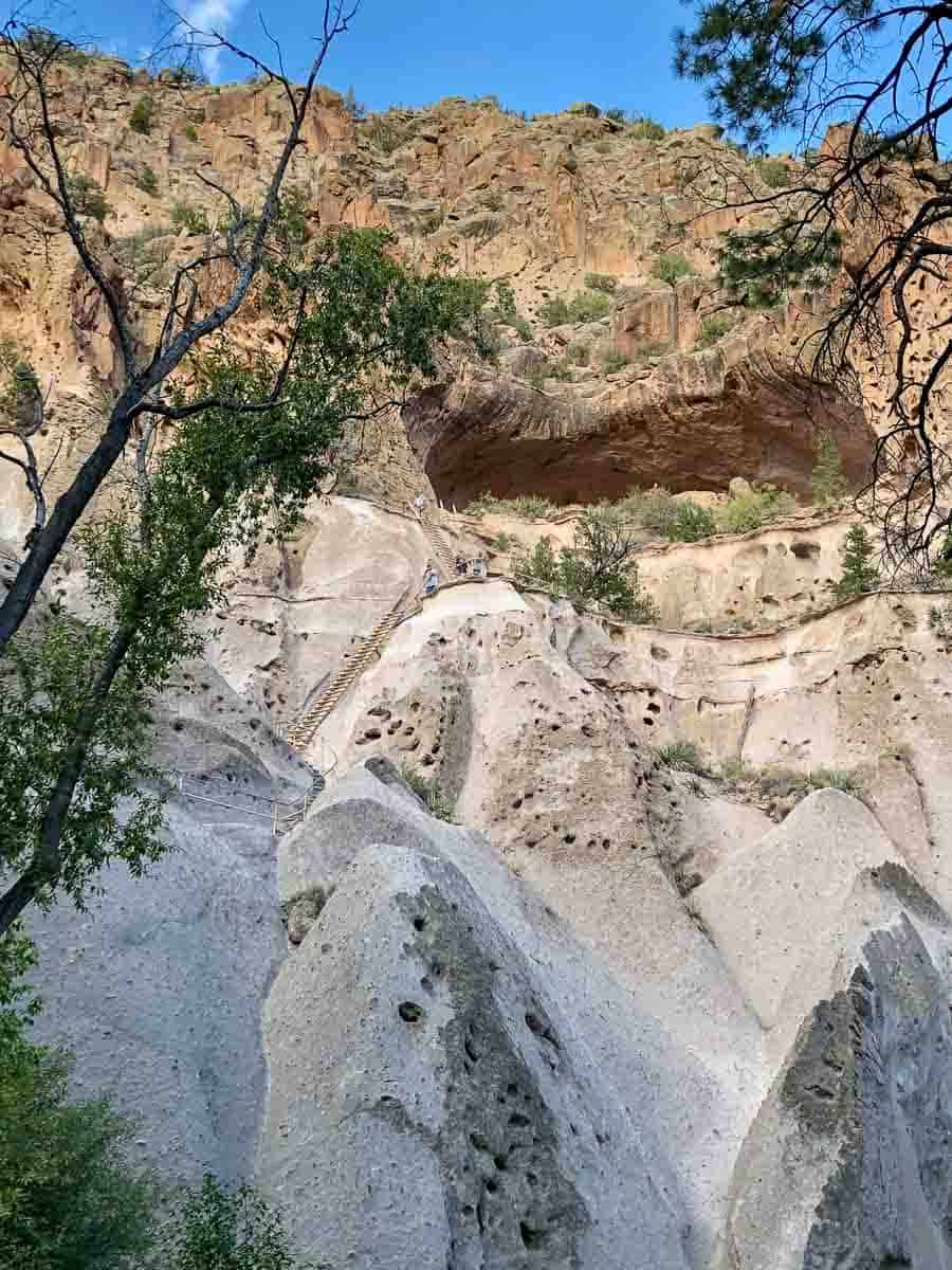 alcove house view at Bandelier National Monument New Mexico