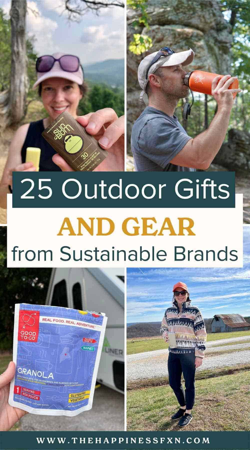 outdoor gifts and gear from sustainable brands