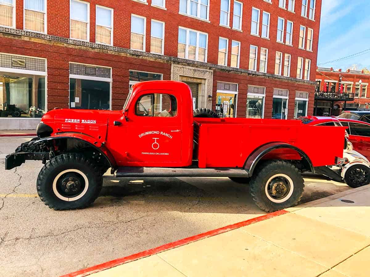 Red Drummond Ranch Truck.