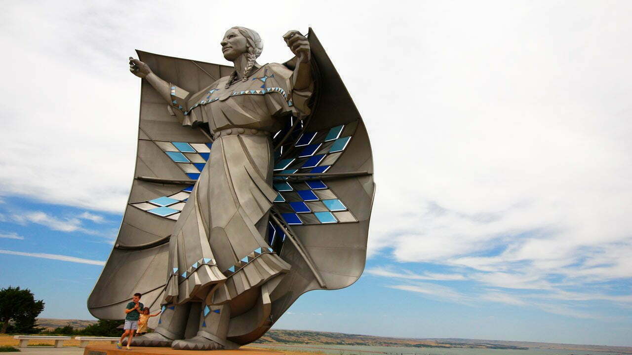 Dignity Statue, I-90 Rest Area at Chamberlain, South Dakota