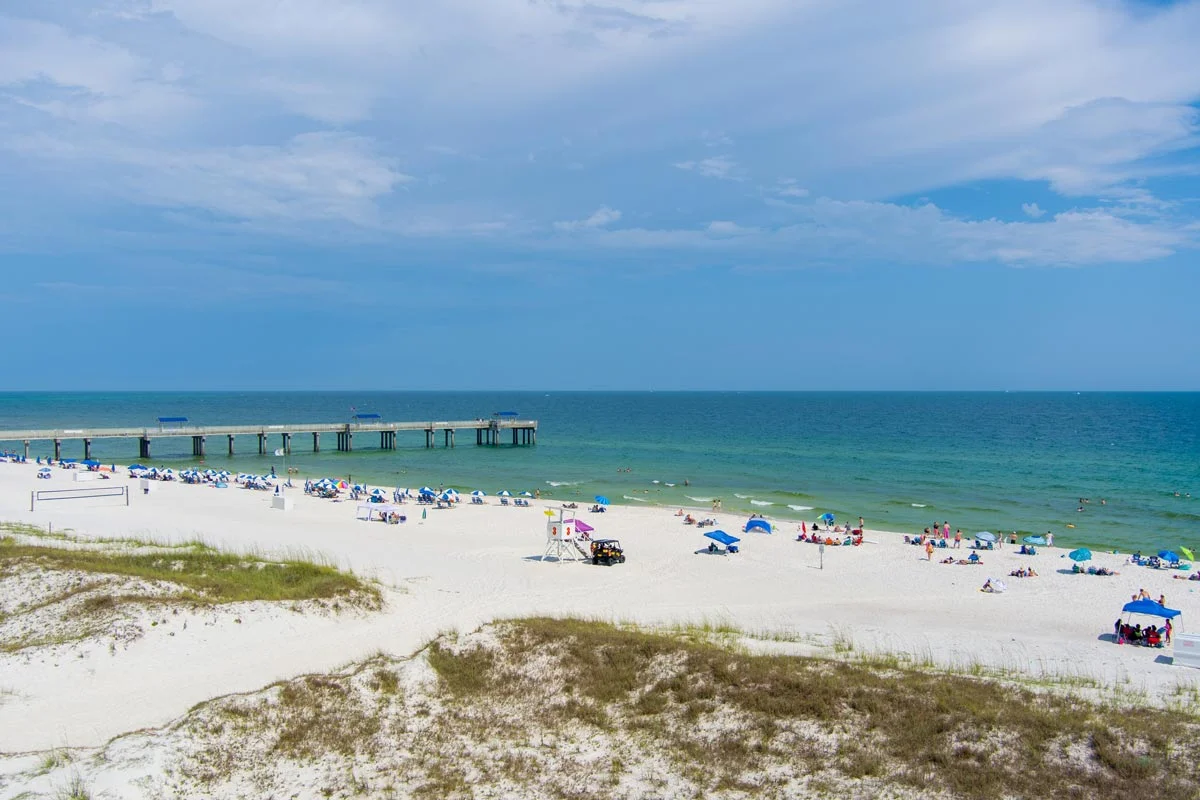 Cotton Bayou beach at Gulf Shores State Park