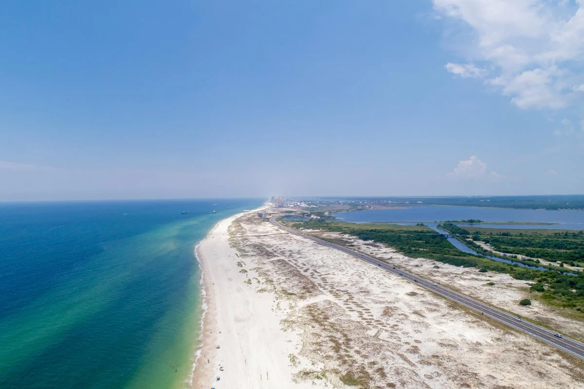 Gulf Shores coastline