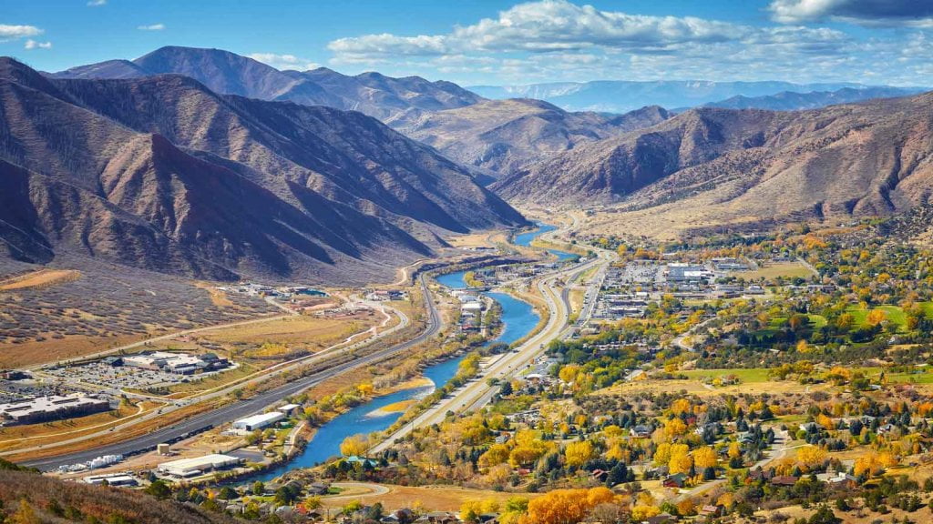 View of Glenwood Springs, Colorado