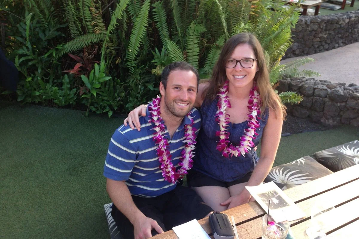 Sitting to attend The Old Lahaina Lu'au in Maui