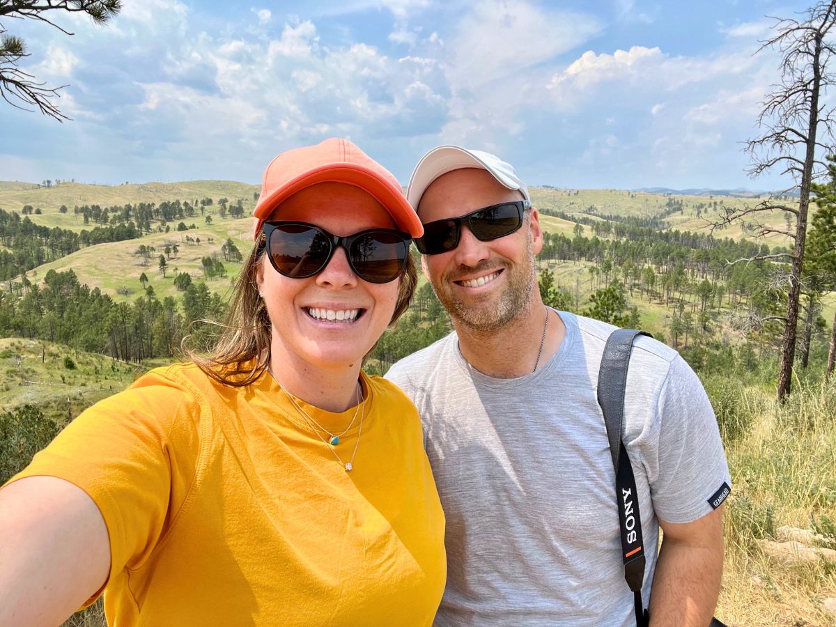 Ashlee and Pablo in the Black Hills of South Dakota