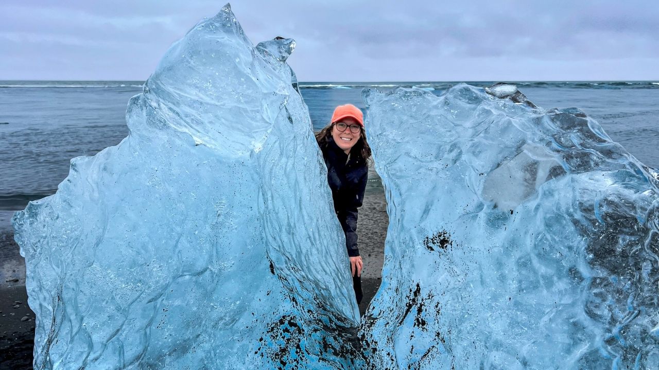 The Diamond Beach in Iceland