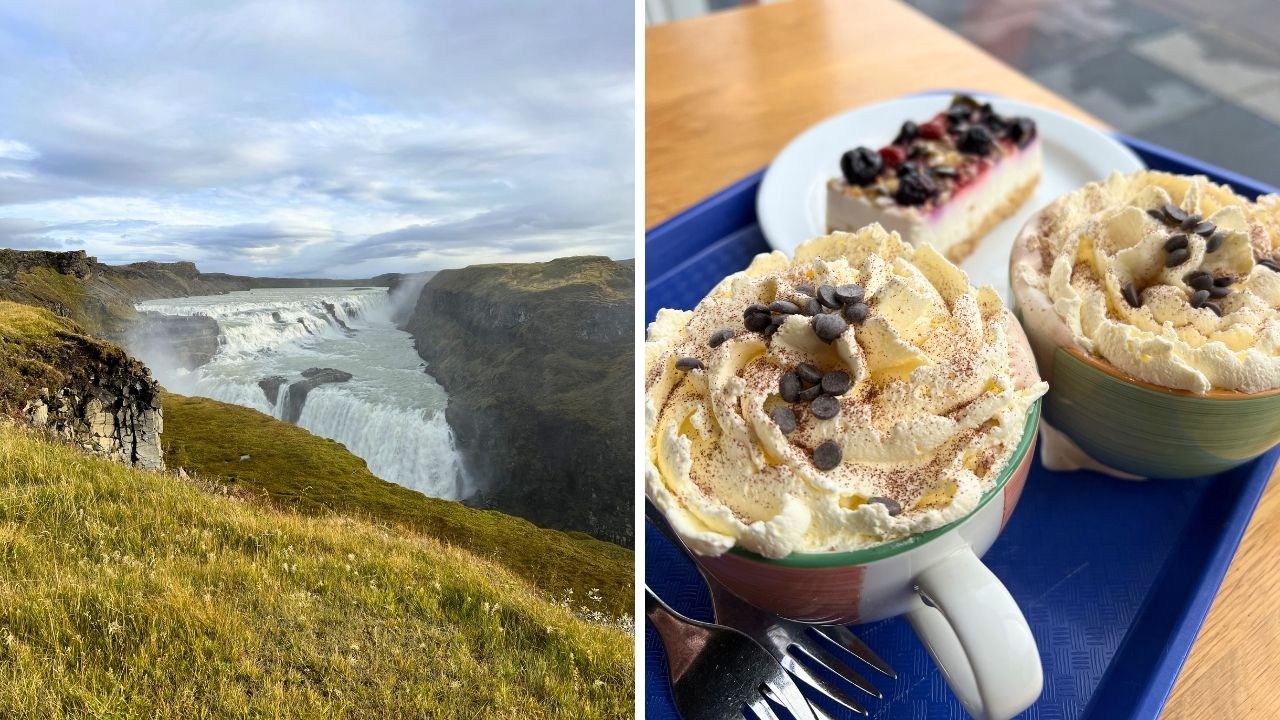 Visiting Golfoss waterfall in Iceland