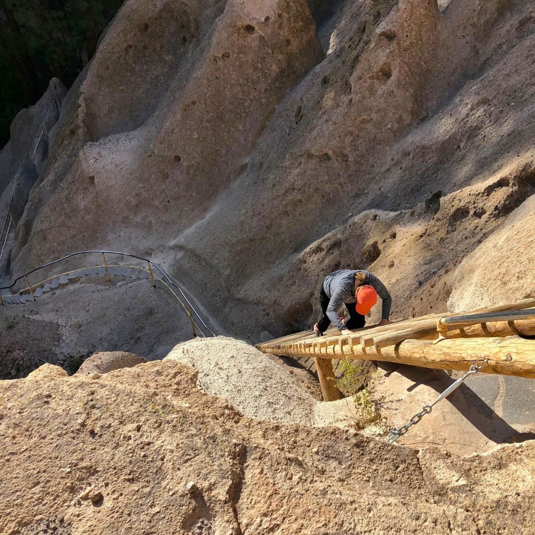 Hiking at Bandelier National Monument